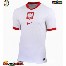 Camisa de Futebol Polónia Equipamento Principal Europeu 2024 Manga Curta